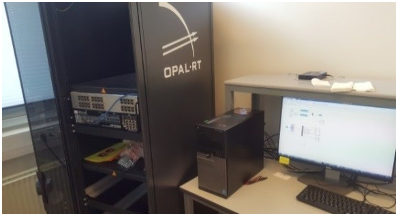 Fig. 4. The real-time simulation setup for testing the control approach.